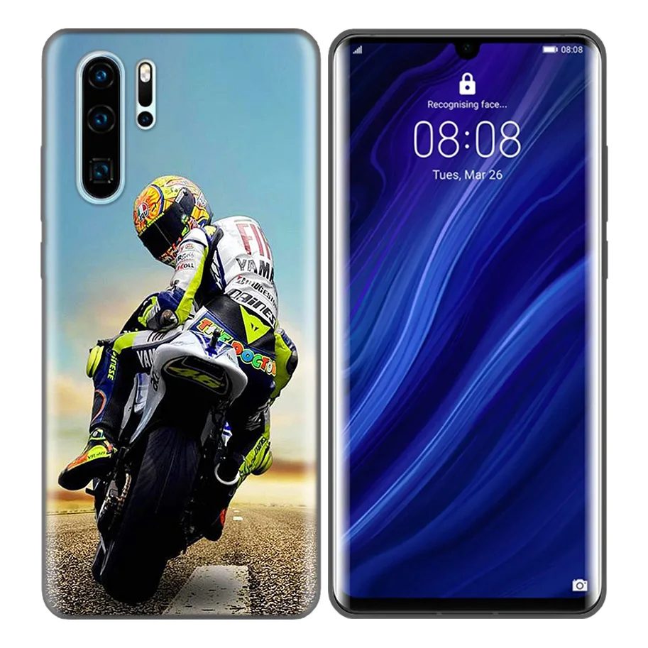 Черный силиконовый чехол для huawei P30 P20 P10 mate 30 20 10 Lite Pro Coque сумки Обложка Capas Back moto внедорожный мотоцикл Спорт