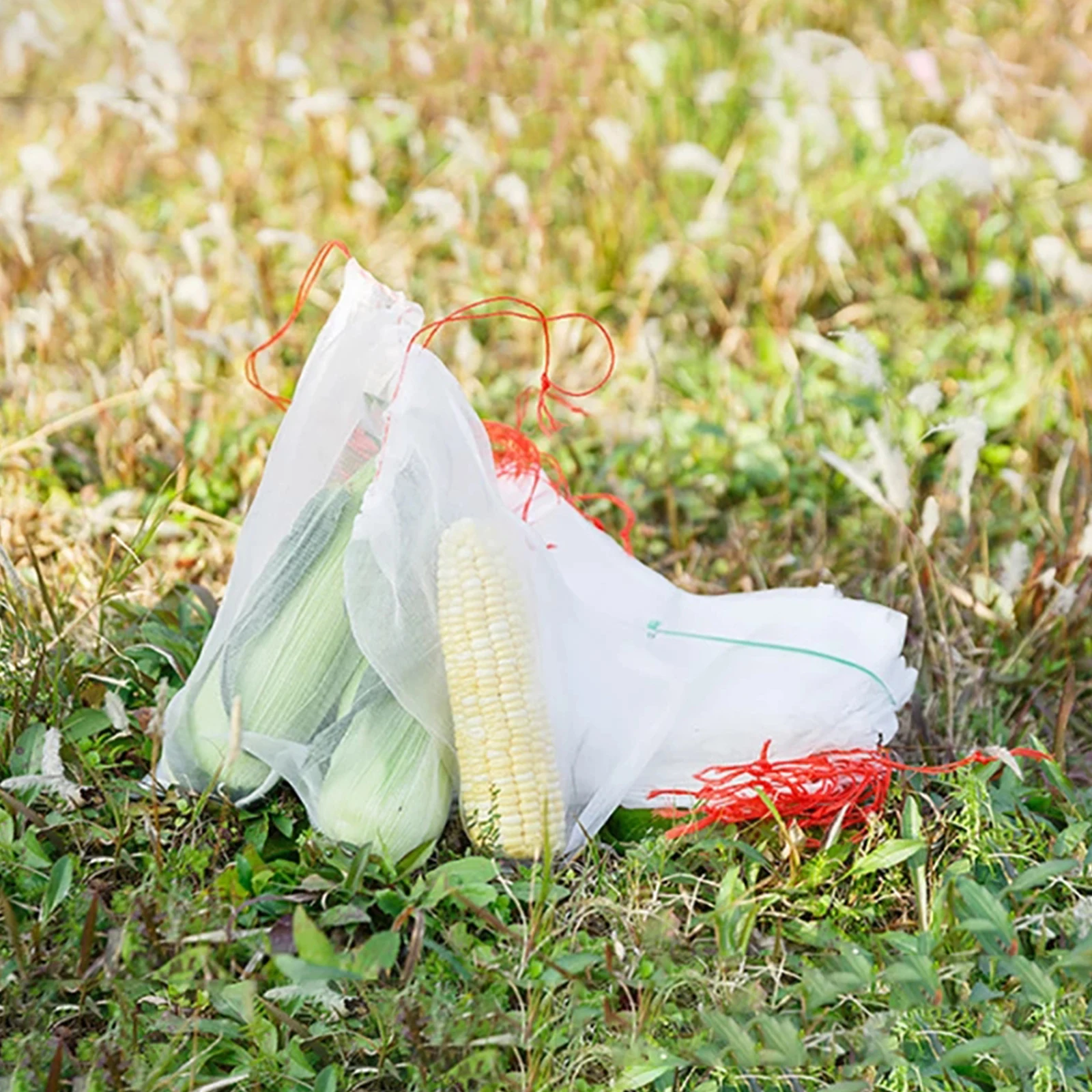 

100Pcs Netting Bags Garden Fruit Barrier Cover Bag for Grape Fig Flower Seed Vegetable Protection From Insect Mosquito Bug Bites