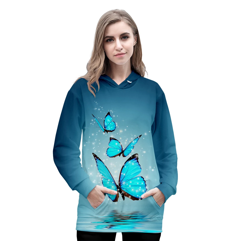 

Oversized BUTTERFLY Hoodie for Men Women Warm Sweatshirt Autumn Popular Cotton Butterfly Print Personality Fashion Clothes