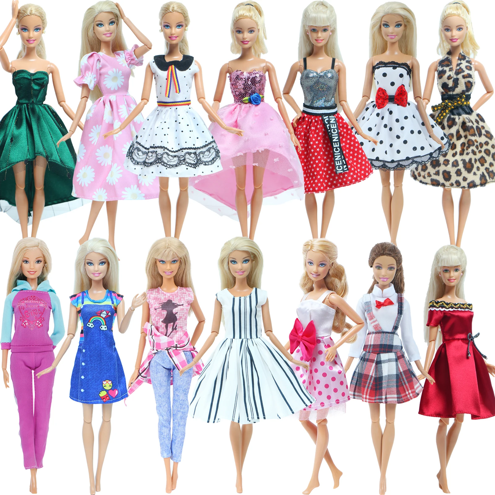 Одежда ручной работы для куклы Барби модная повседневная одежда футболка блузка