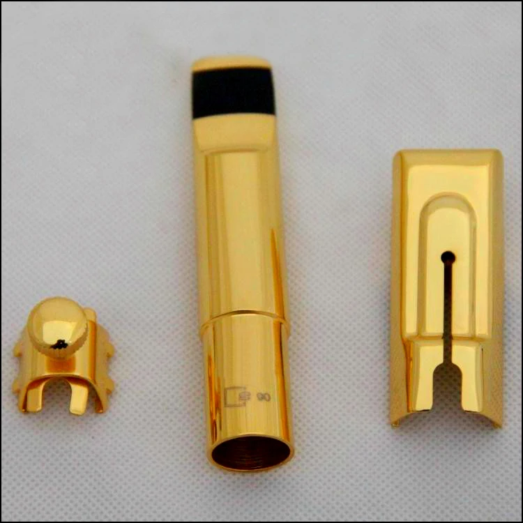 

Brand New France Paris S90 Gold Plated Tenor Soprano Alto Saxophone Mouth Piece Sax Metal Mouthpiece + Cap + Ligature Size 56789