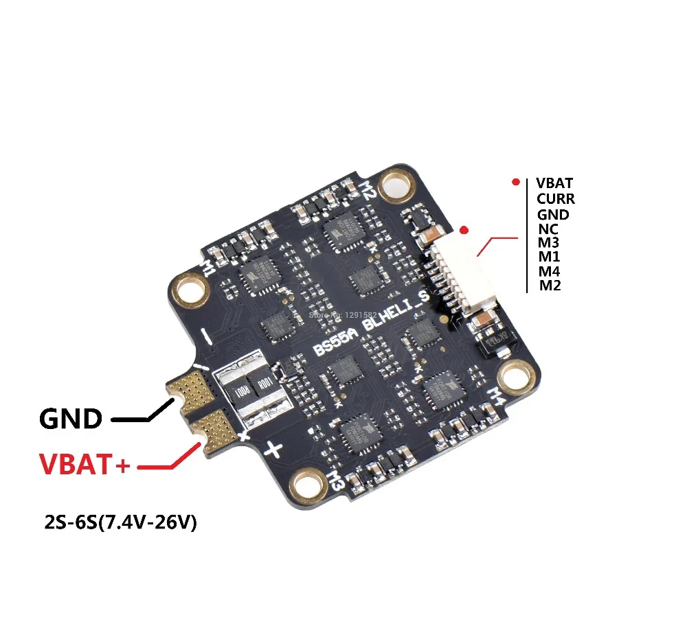 Контроллер полета Mamba F405 и 3-6s 35A 4 в 1 ESC BLHeli32 и 2-6s 40A/55A 4 в 1 ESC BLHeli_S бесщеточный ESC поддержка Dshot