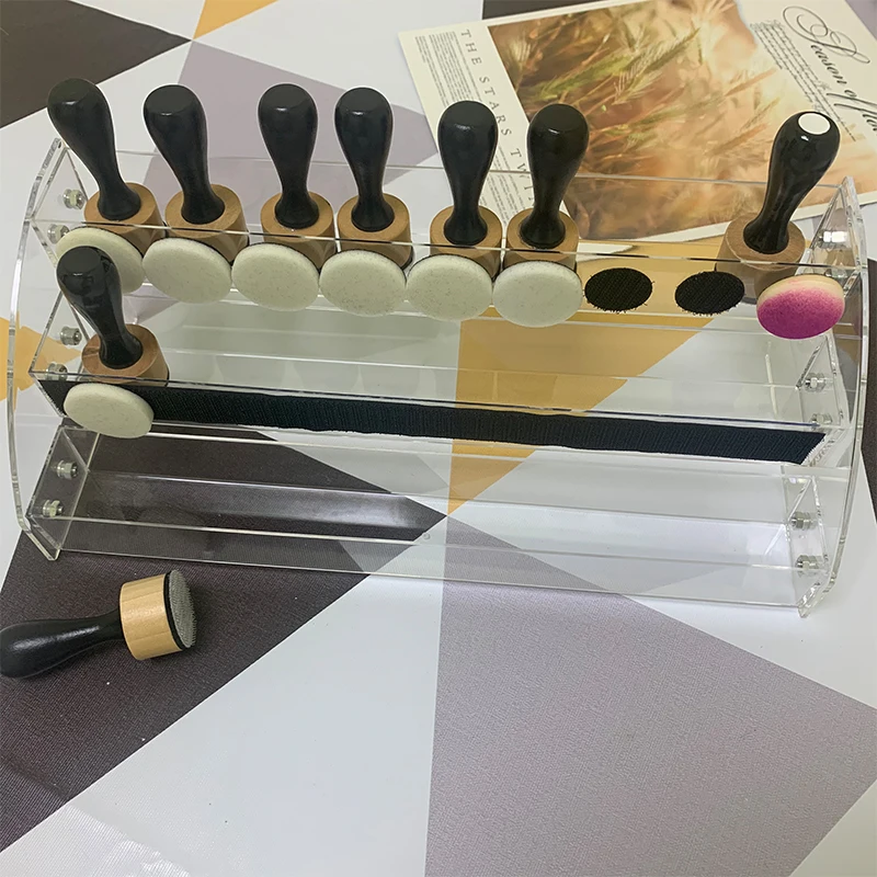 

2 Colors Adhesive Hook And Loop For DIY Handmake Crafts Blending Brushes Make Decorations Ink Card Making Photo Albums