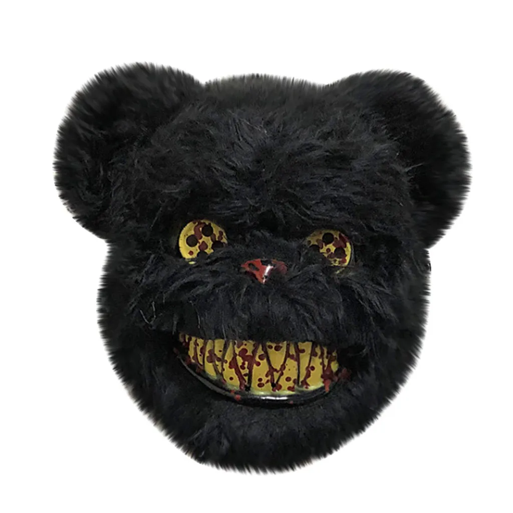 New Bloody Bear Mask Masquerade Scary Plush Halloween Performance Props Festival Party DIY For Cosplaying | Игрушки и хобби