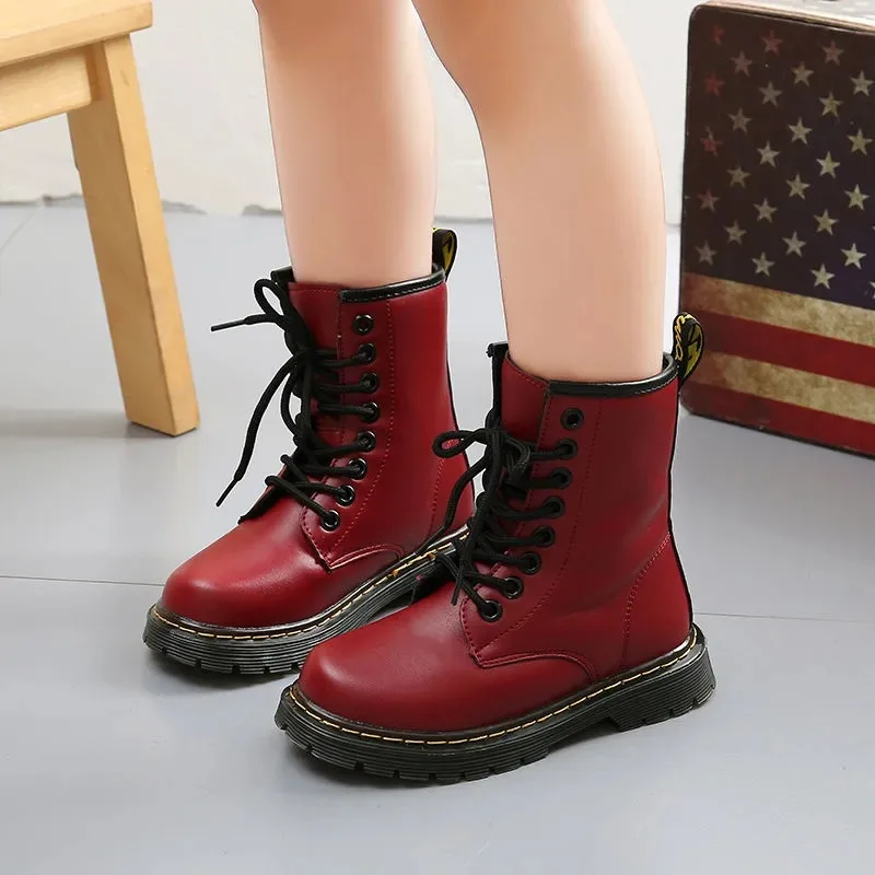 Детские Ботинки Martin для мам и девочек зимние осенние детские ботинки принцессы