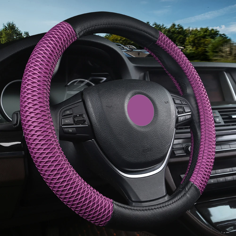 Универсальные аксессуары для интерьера чехол на руль подходит для VW Polo Beetle Golf Passat T-Roc Tiguan Touran модели Amarok, Caddy Crafter