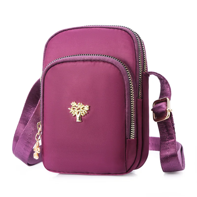 

Top Selling Wallets Fashion Trend Shoulder Mobile Phone Bag Slung Small Bag Vertical Small Bag Nylon Change Bag Women's Wallet