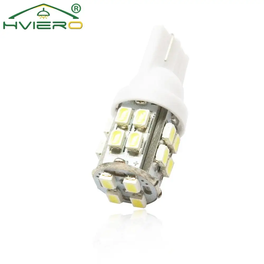 Фото 1 шт. 20SMD 1206 Белый Автомобильный клиновидный светодиодный светильник 3020 194 168 грузовик прицеп автофургон номерной знак габаритная лампа для ч... №1