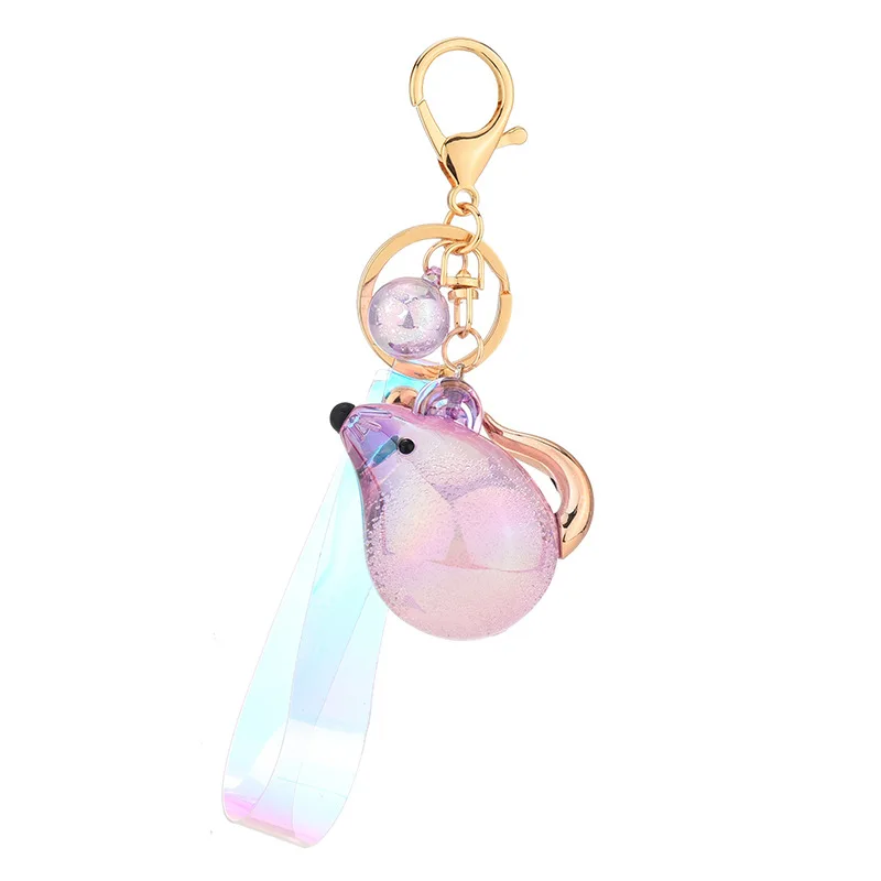 

Acrylic Keychain Accessories Bubble Jelly Magic Color Mouse Key Chains Bag Bag Pendant Men And Women Personality Creative Gifts