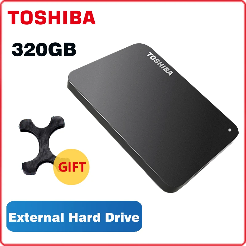 TOSHIBA 320GB внешний жесткий диск HDD портативное запоминающее устройство CANVIO BASICS HD USB 3