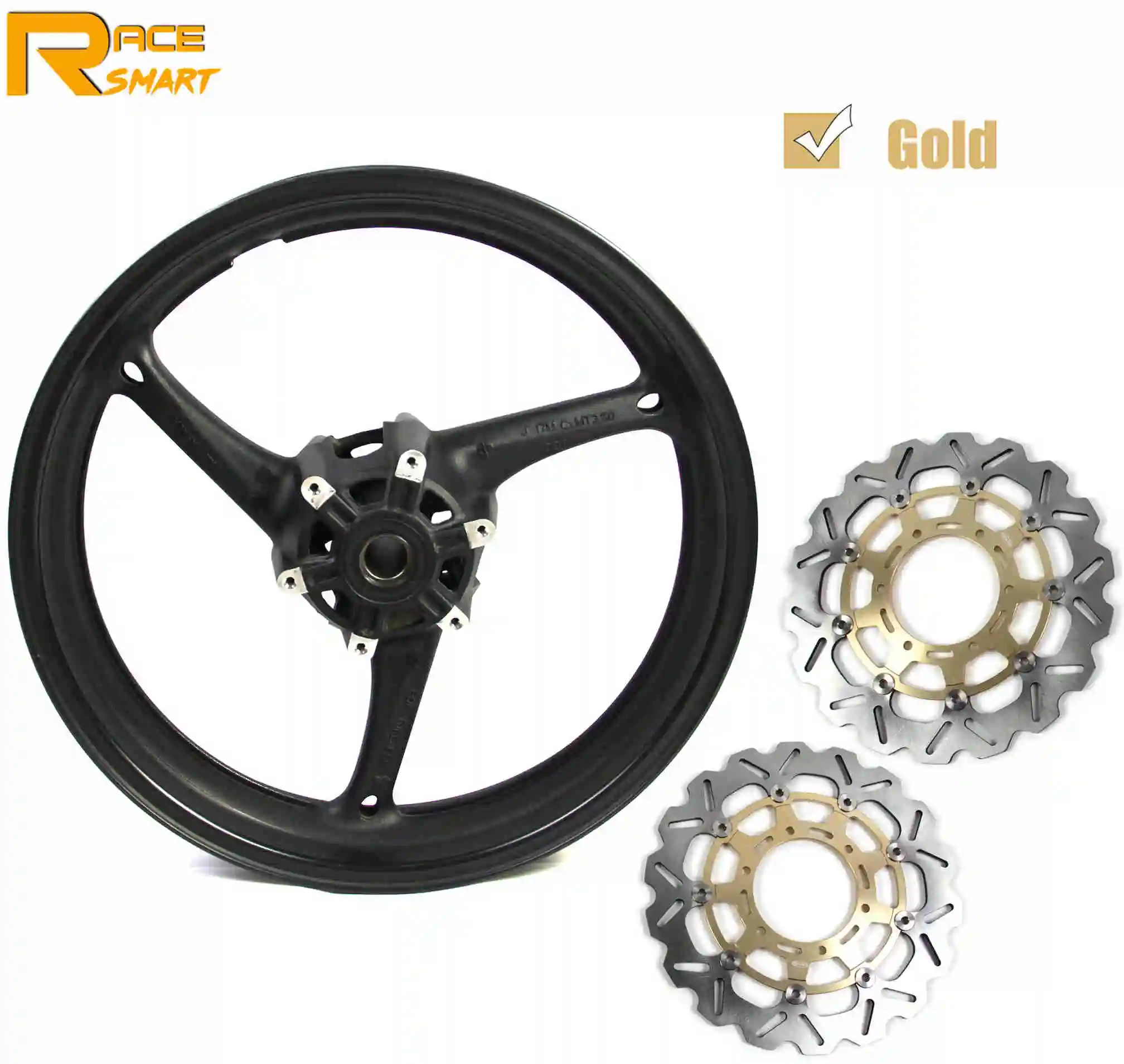 Gold wheel rim Мотоцикл 22 мм обод колеса Передний тормозной диск для SUZUKI GSXR1000 2008-2010 мотоциклы колеса диски GSXR 1000 2008 2009 2010 - Цвет: Gold wheel rim