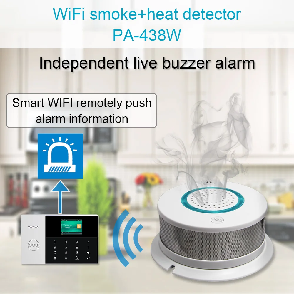 GauTone PG105 Wi Fi GSM/3G GPRS домашняя Интеллектуальная охранная беспроводная сигнализация