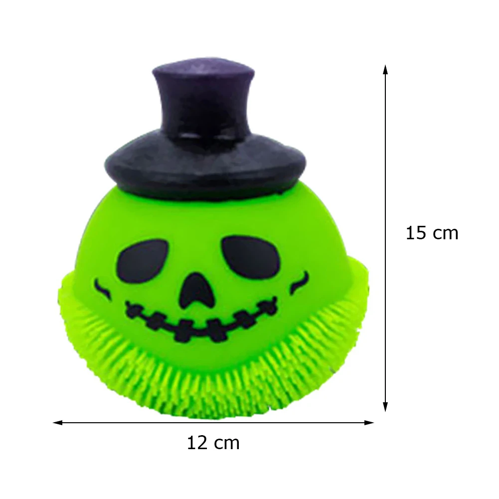 

Squeeze Ball Toy Halloween Devil Luminous Balls Glowing Globbles Stress Reliever Unzip Toys 4 Color Squeezing Unzip Game Toys