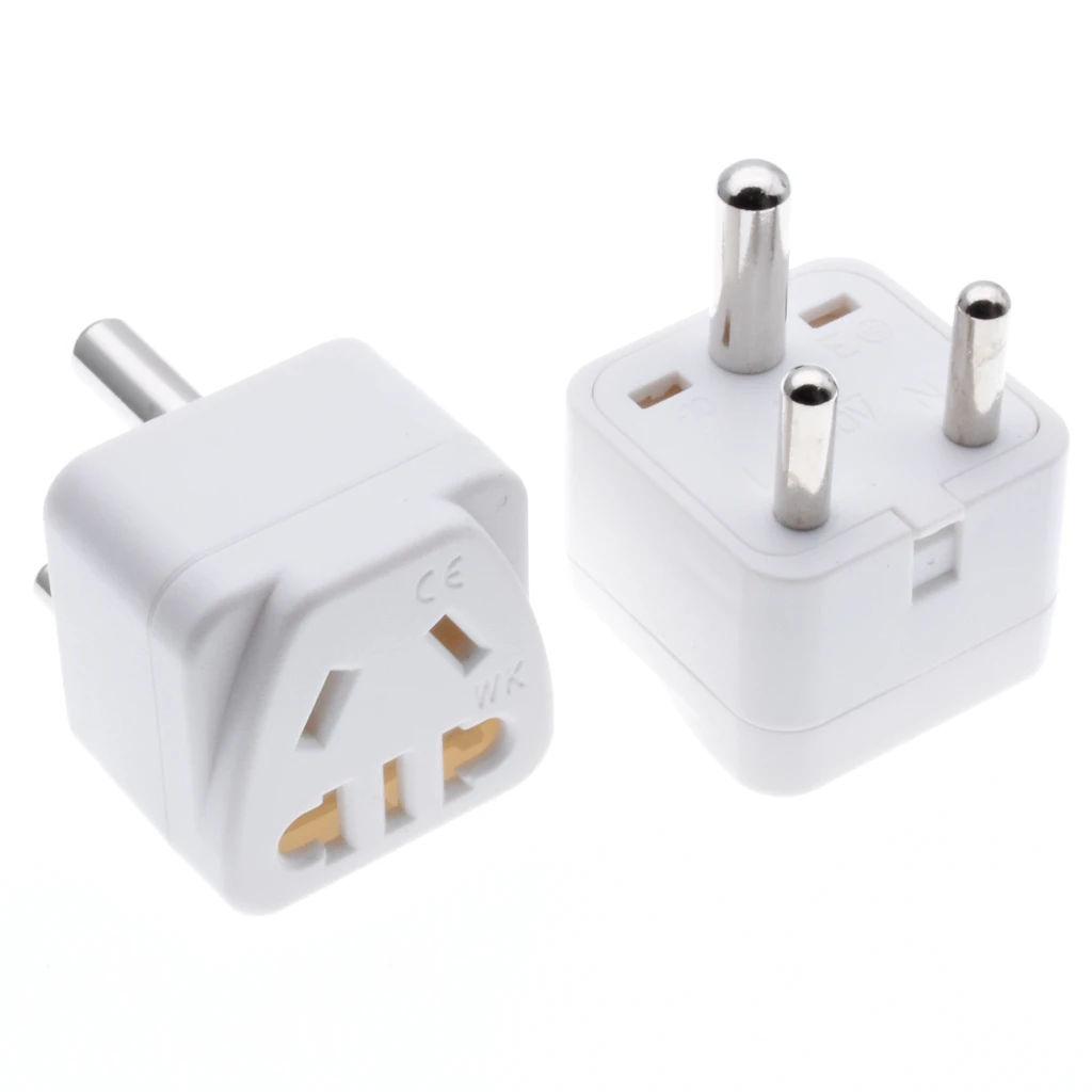 South Africa small round 3 pin Travel adapter plug Convert US/AU/China Outlet Socket To Type D Power Converter 250V 10A | Электроника