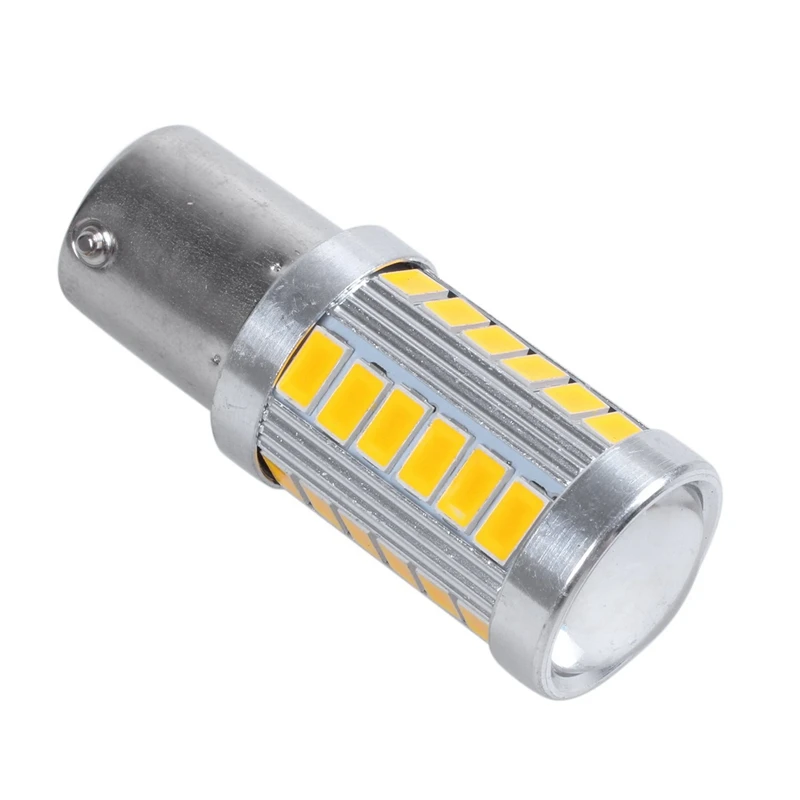 4Pcs Led 1157 Light Bulb P21/5W Bay15d Bulbs With 33Smd 5730 Chipsets-2Pcs Xenon White &amp 2Pcs Amber | Автомобили и мотоциклы