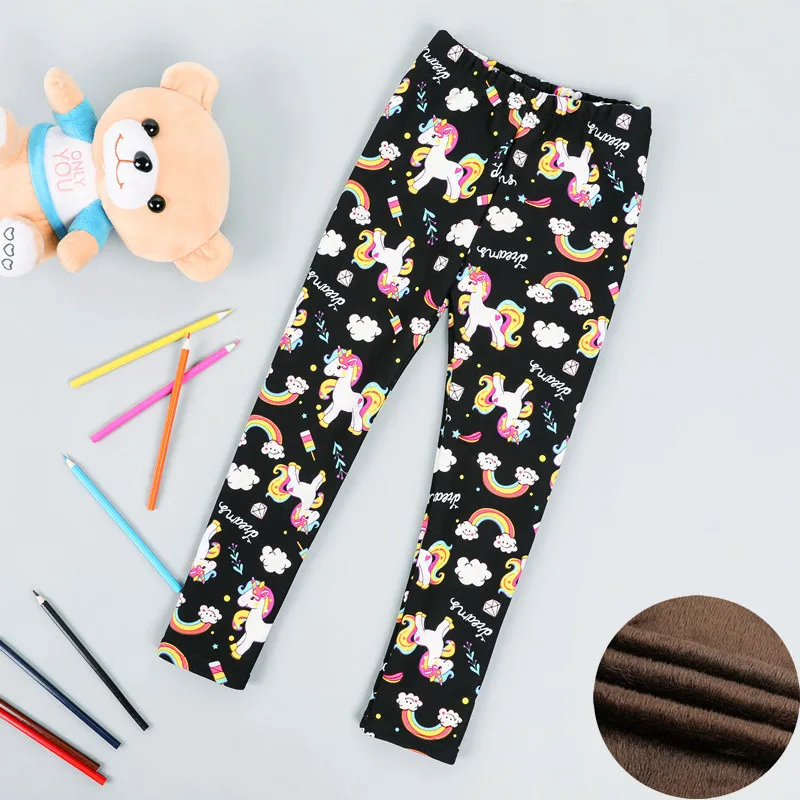 

Children Autumn Winter Baby Leggings Thick Warm Dot Pants Kid Girl Leopard Plus Velvet Pants Infantil 2020 Children's Clothing