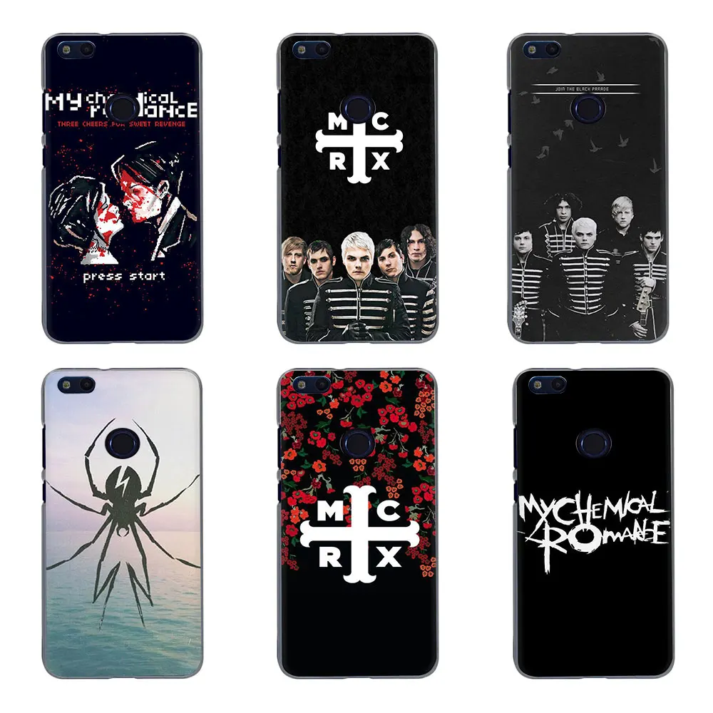 Жесткий чехол для телефона EWAU My Chemical Romance Huawei Honor note view 20S Play 6A 6C 7A 7C 7X 8A 8C 8X 9X 8 9 10 Lite