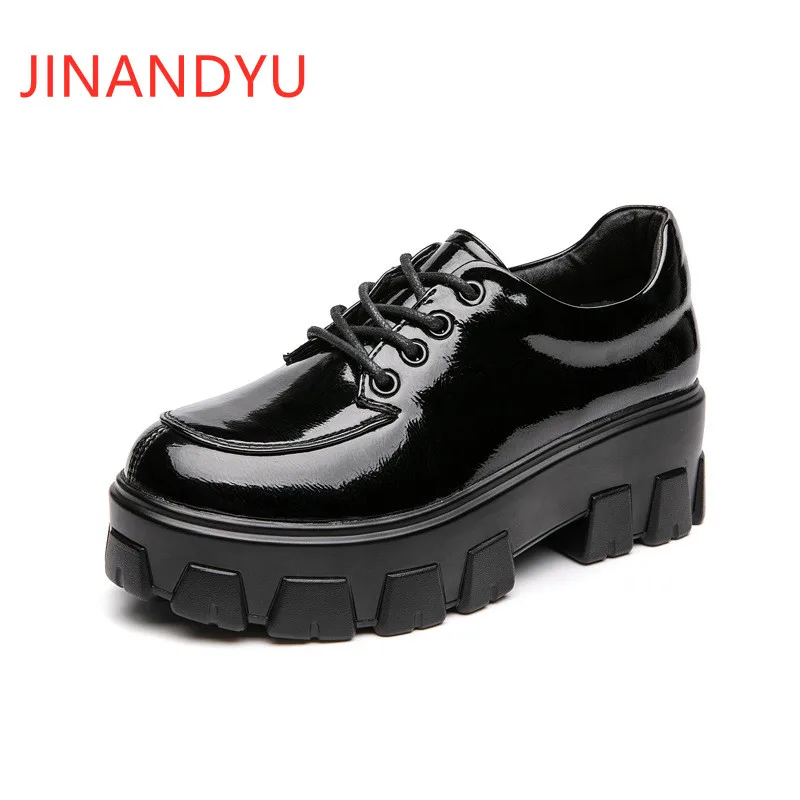 

Genuine Leather Shoes Women Platform Heels Black Wedges Shoes for Women High Heels Korean Fashion Pumps Women Shoes High Heel