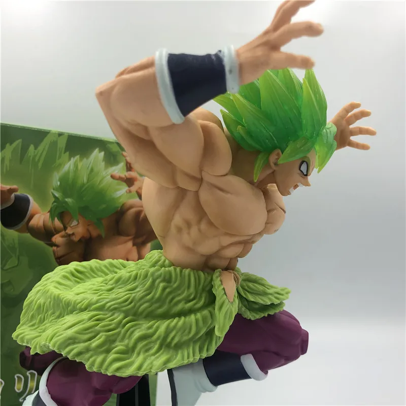Dragon Ball Z Super Broly Movie Ver. Зеленые волосы против Гоку броли Супер Saiyan боевой формы ПВХ Фигурки Модель DBZ 24 см