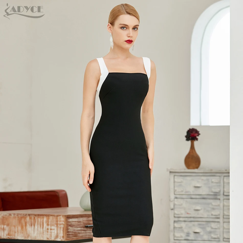 Adyce 2021 Новое летнее сексуальное с открытой спиной женское Бандажное платье на