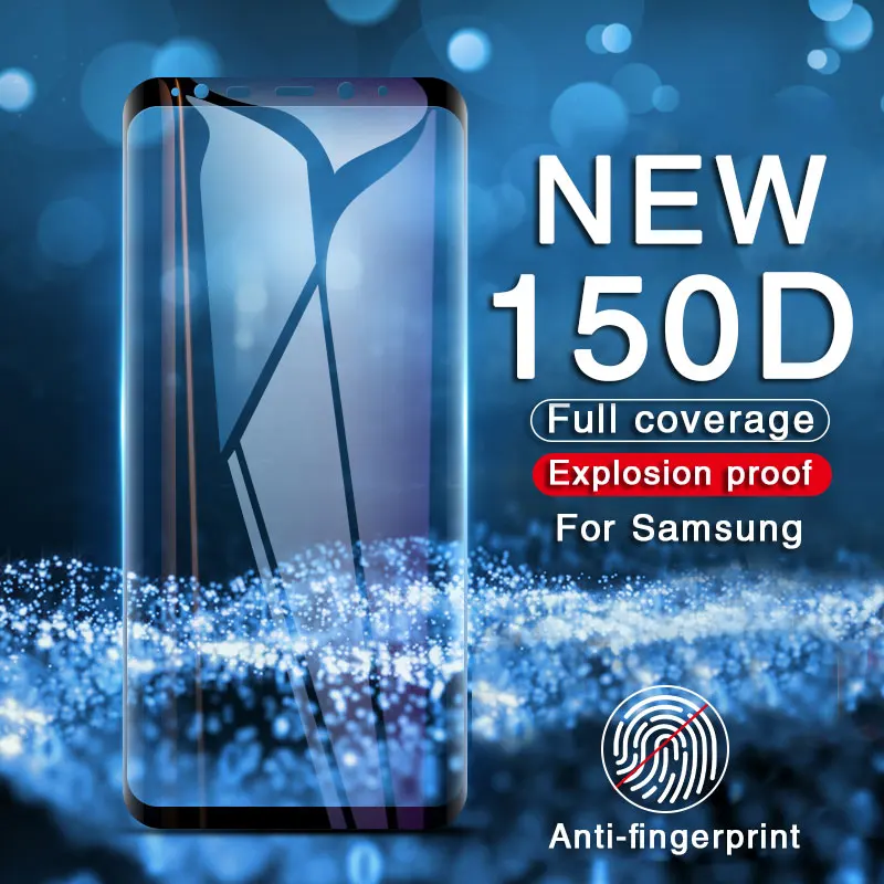Изогнутое закаленное взрывозащищенное стекло для Samsung Galaxy S9 S8 Plus Note 8 9 Защитная