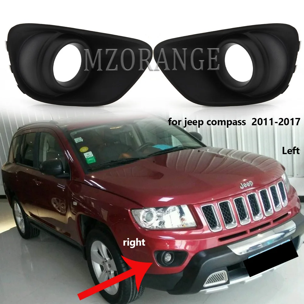 Передняя противотуманная фара MIZIAUTO 1 шт. ободок для фар Jeep compass 2011 2012 2013 2014 2015-2017