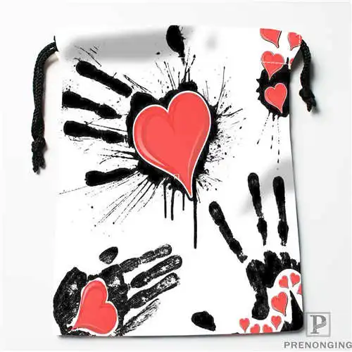 Custom Printing colorful-heart Drawstring Shopping Bags Travel Storage Pouch Swim Hiking Toy Bag Unisex Multi Size19-01-04-35 | Багаж и