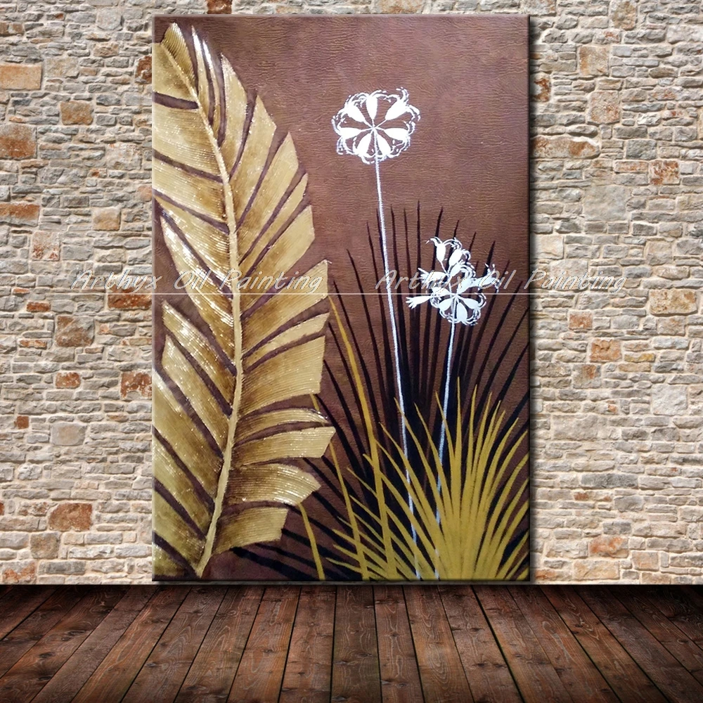 Arhyx настенные картины ручная роспись абстрактные цветы картина маслом на холсте