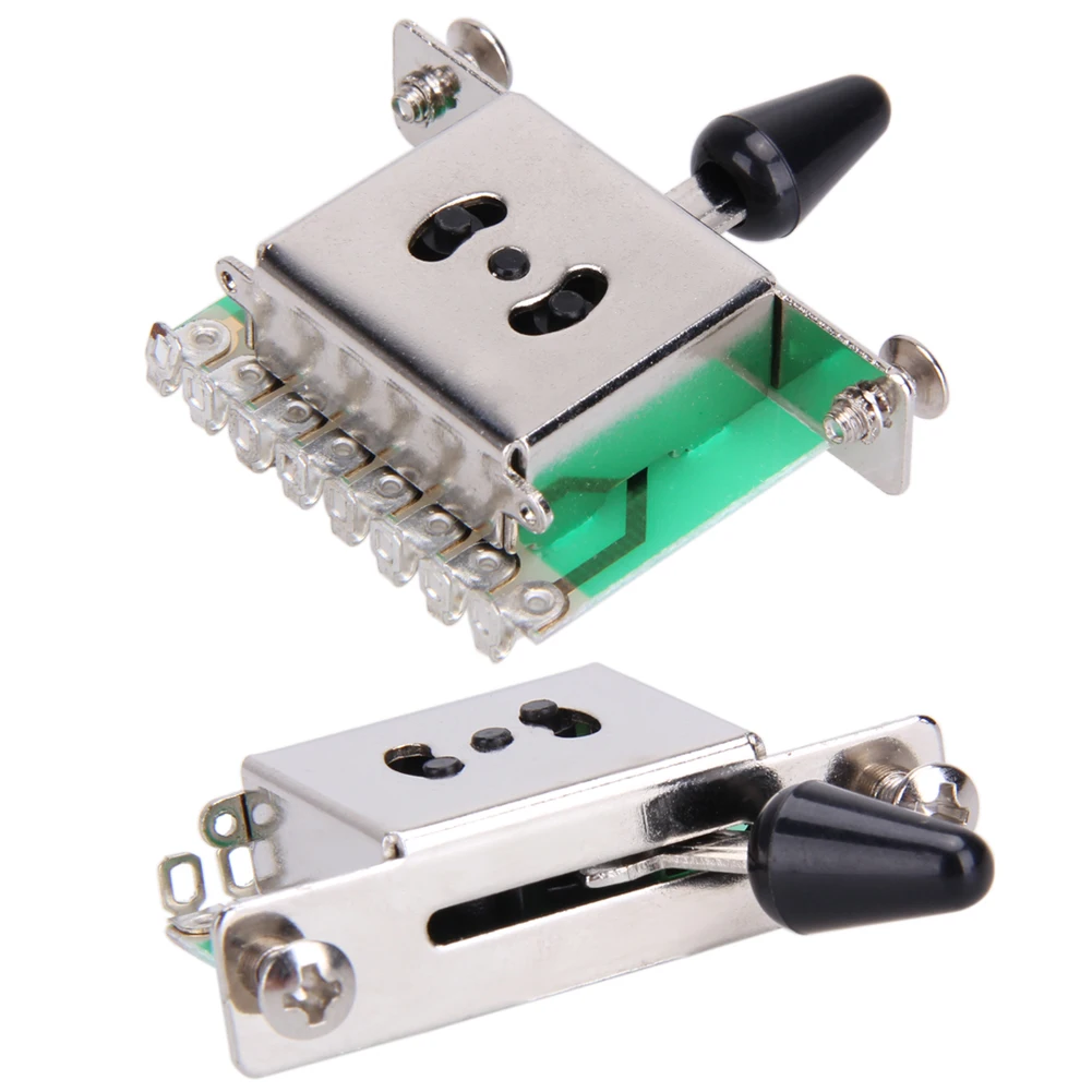

1 PC 5 Ways Electric Guitar Pickup Selector Switch Parts Guitar Parts & Accessories Black/White Tip for Electric Guitar Access