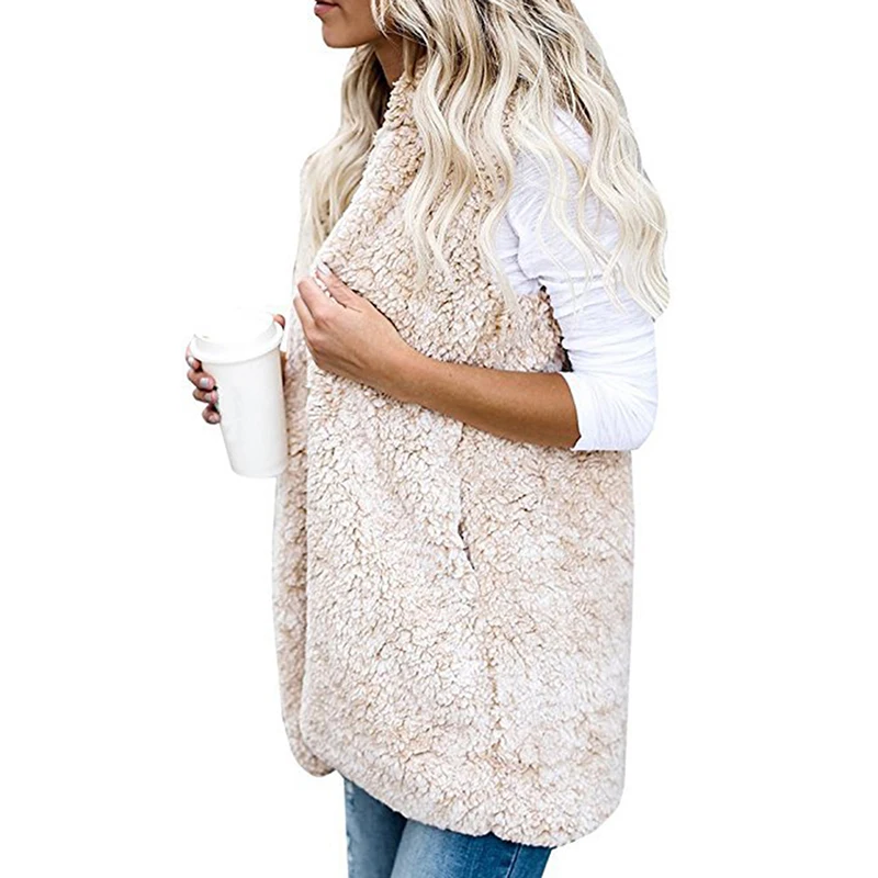 Весенний зимний жилет без рукавов Женский Длинный безрукавка куртка Женские