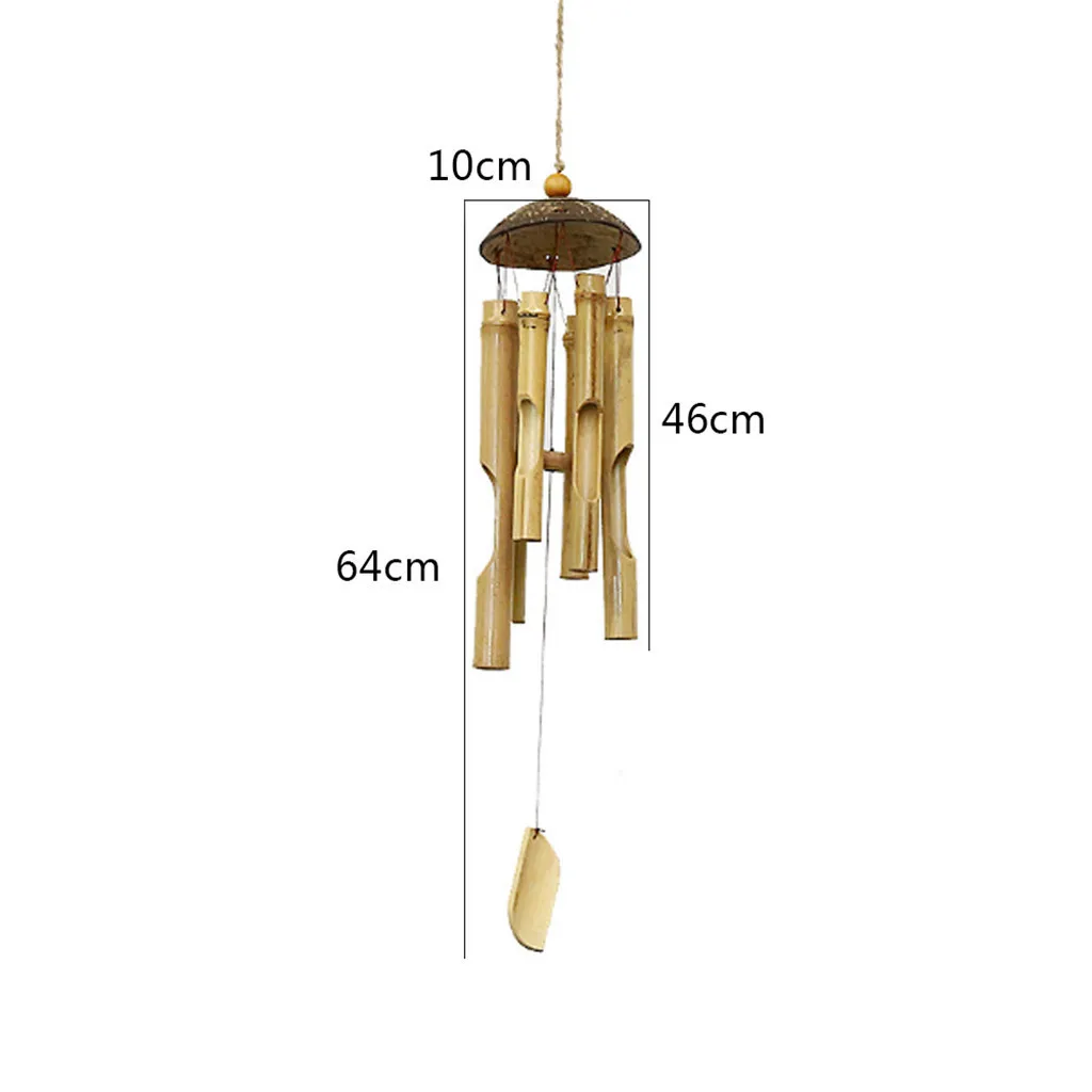 

Room decoration Bamboo bells Wind Chimes and Coconut Fair Trade Wind Chime Outdoor by Gifts 446cm dream catcher kids room CD