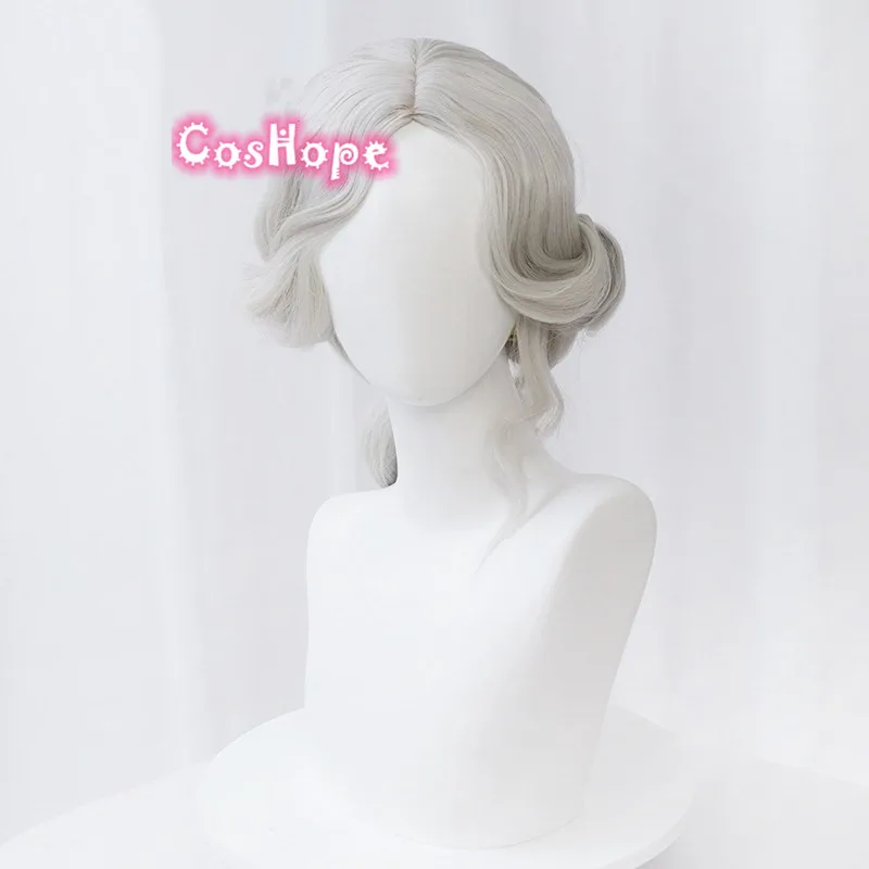 Joseph Desaulniers Cosplay Identity V Photographer 50cm Silver Wig Anime Heat Resistant Synthetic Wigs | Тематическая одежда и