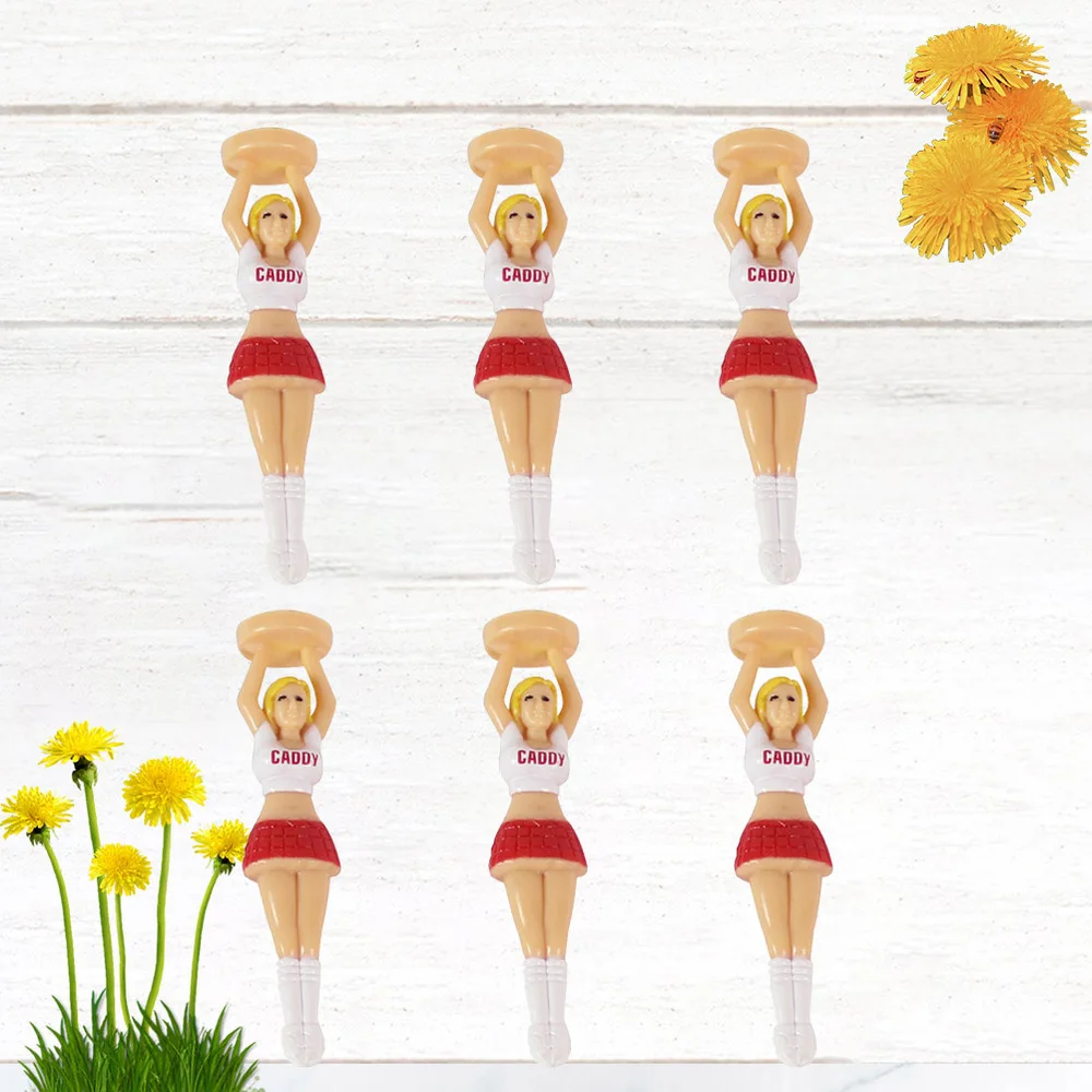 

4PCS/Pack Outdoor Girl Tees Holder for Golfers Sport Use Gift