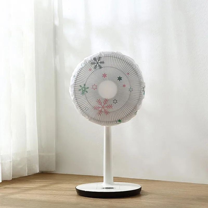 Safety Protection Fans Dustproof Bag Full Package Waterproof Standing Guard New Snowflake Print Round Fan Dust Covers | Дом и сад