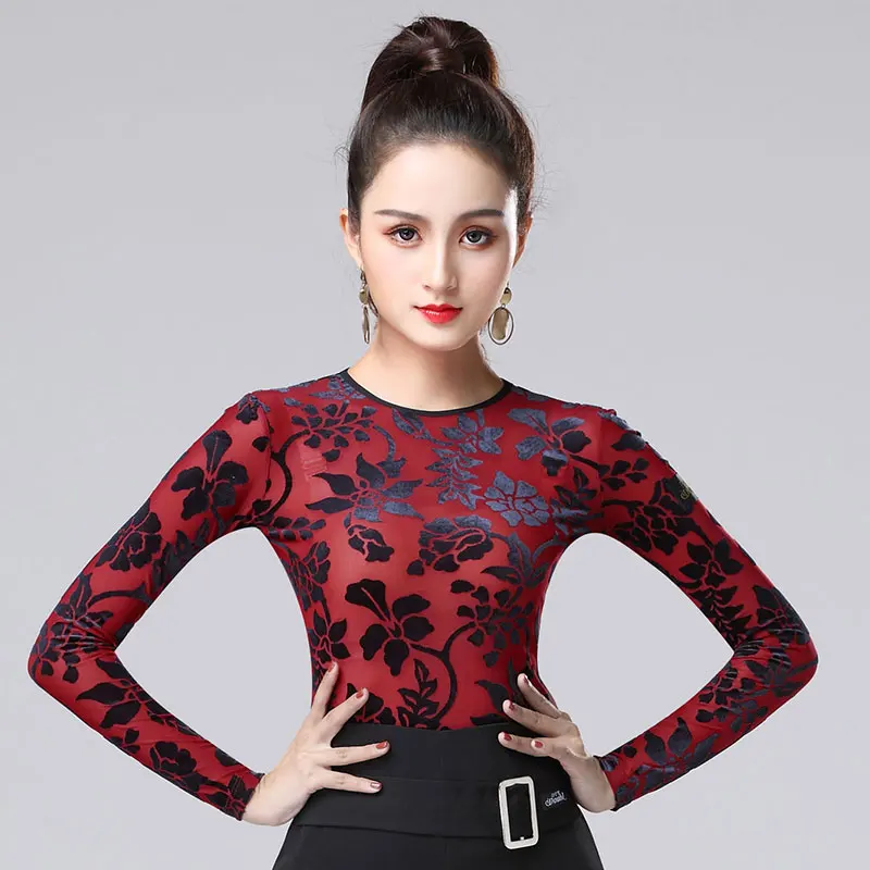 Пикантная женская верхняя одежда DOUBL топ для латиноамериканских танцев взрослых