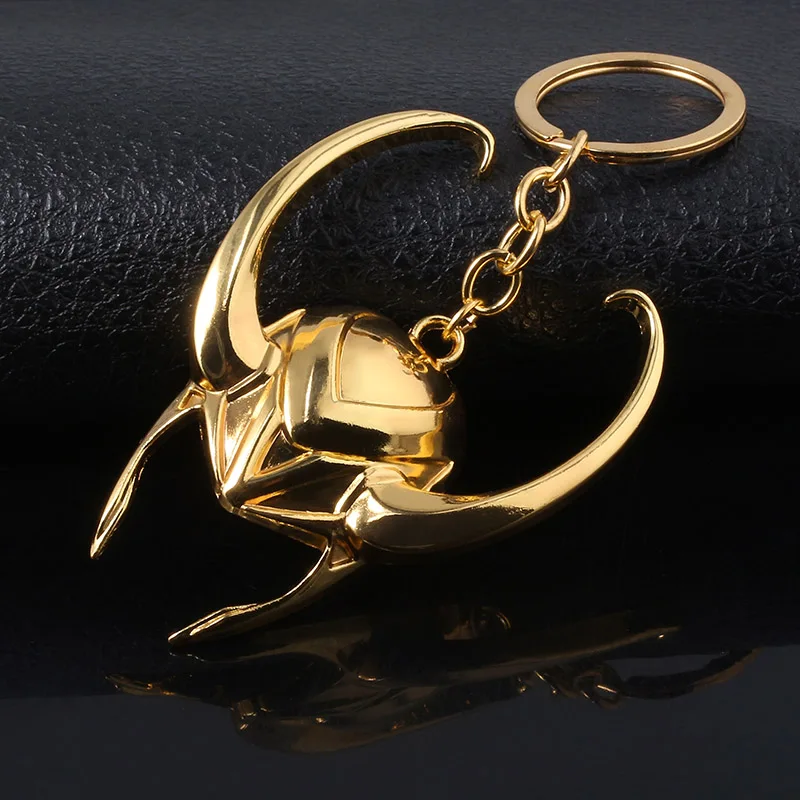 Мстители Endgame Evil Loki шлем золотой брелок Loki Scepter Thor's Hammer Stormbreaker топор ключ цепи вентиляторы ювелирные изделия