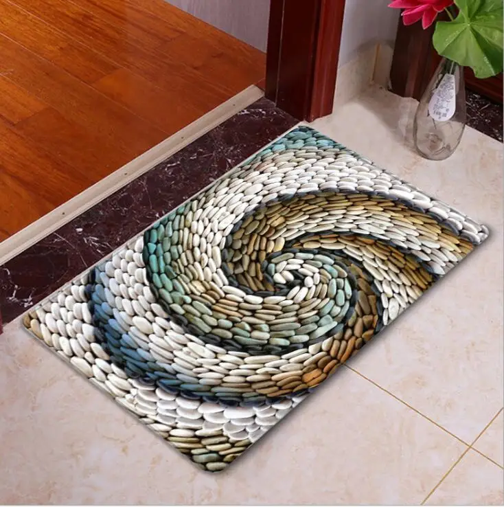 Коврик для дома и сада CLH012 впитывающий нескользящий ковер с 3D рисунком гостиной