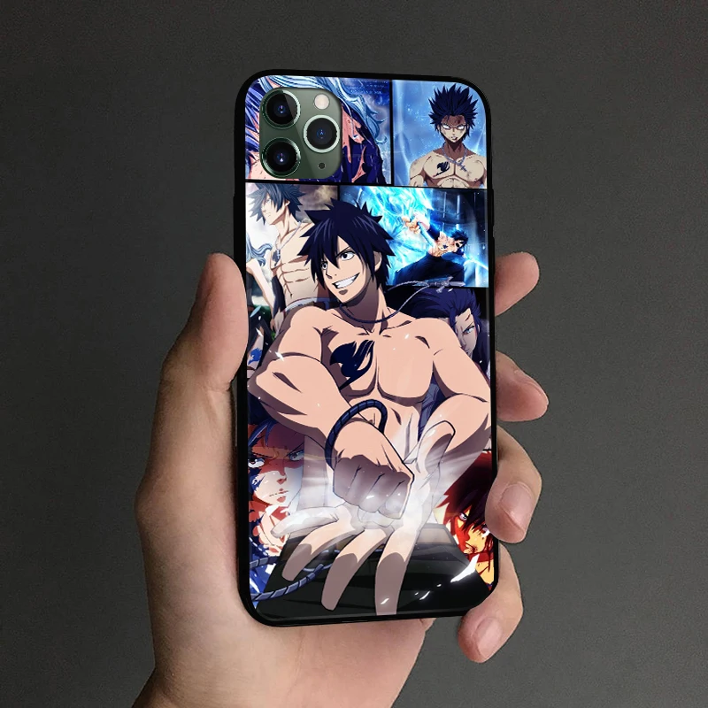 grey fairy tail anime phone case cover shell for iphone se 6s 7 8 plus x xr xs 11 pro max samsung s note 10 20 plus ultra free global shipping