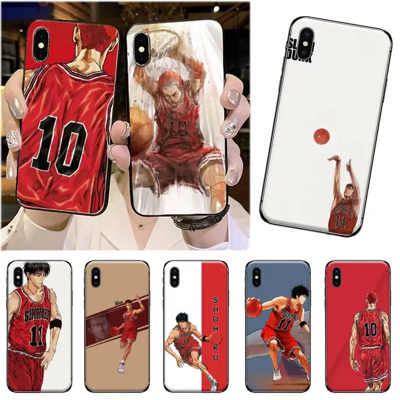 Слэм-данк Японский аниме баскетбол Кок Shell телефонный чехол для iPhone 11 12 Pro XS MAX 8 7 6 6S Plus X 5S SE 2020 XR на.