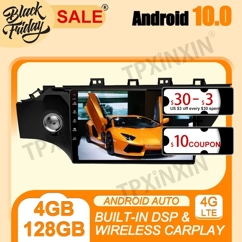 

PX6 IPS DSP Android 10 Carplay 4G+128G For KIA RIO 2016-2019 Multimedia Player Auto Radio Tape Recorder GPS Navigation Head Unit