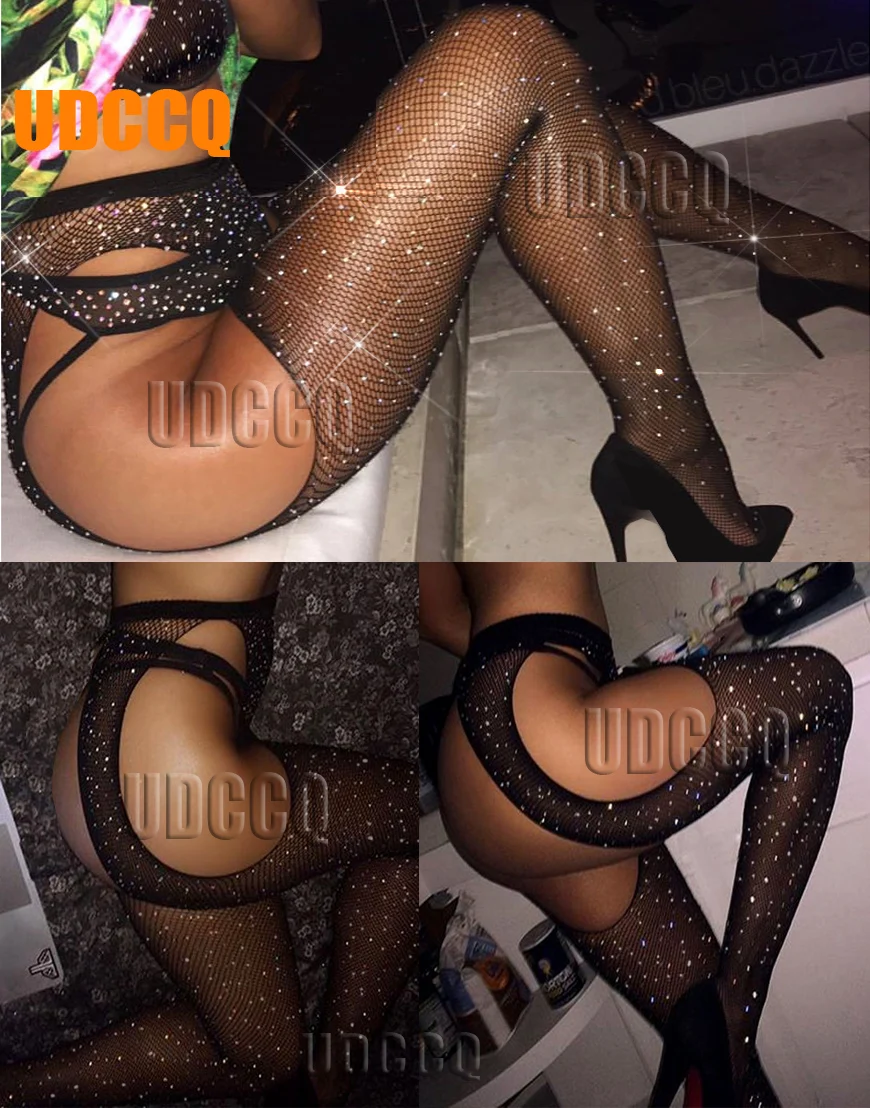 

HOT lace Babydoll glisten Sexy Accessories Lingerie Pantyhose seksi Unique panty-hose twinkle pole dancing Crystal fluorescent
