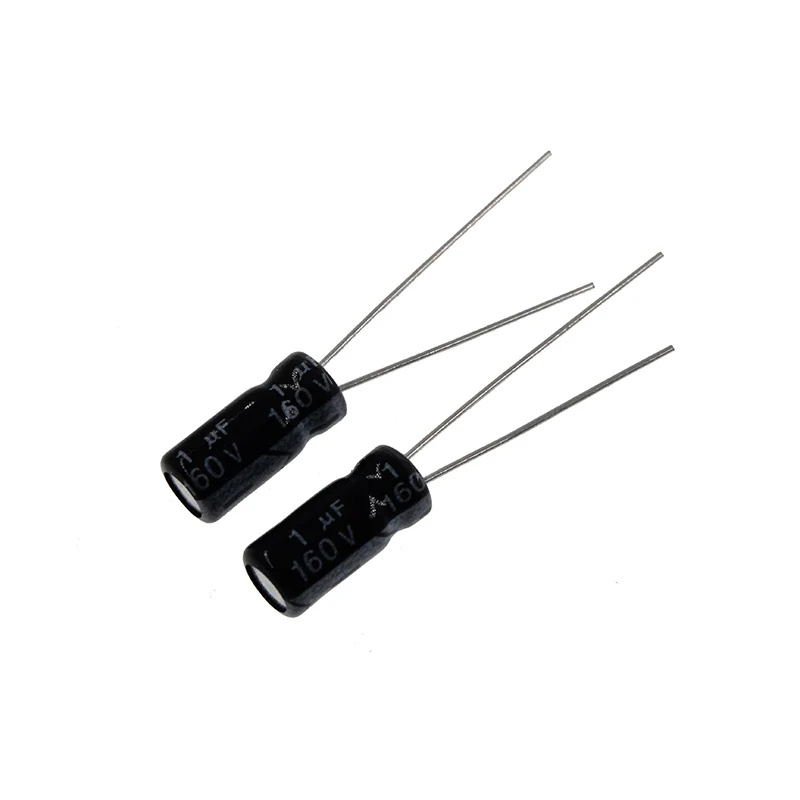 Алюминиевый электролитический конденсатор 1uF 160V 1MFD 160Volt 6 х11 мм радиальный 1 МФ в
