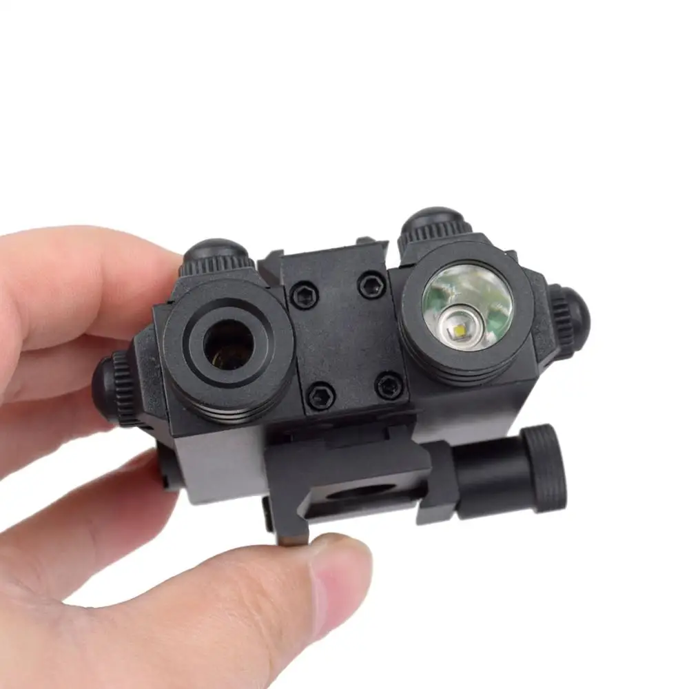 Тактический военный Стандартный двухлучевой светодиодный фонарь зеленый лазер 5