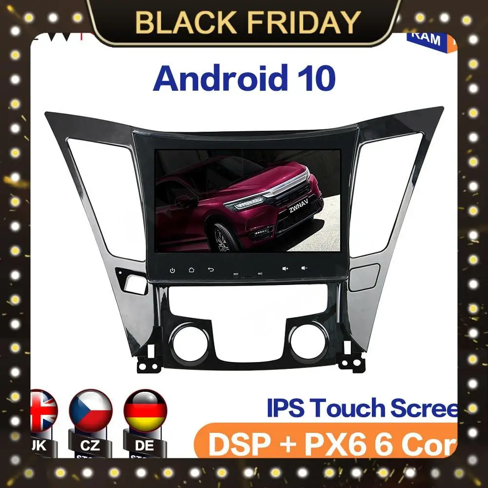 preço Android 10 4 + 128gb Reprodutor Multimídia Para Hyundai Sonata 8 I40 I45 I50 Yf 11 + Auto Rádio Gps Navegação Gravador De Fita Unidade De Cabeça