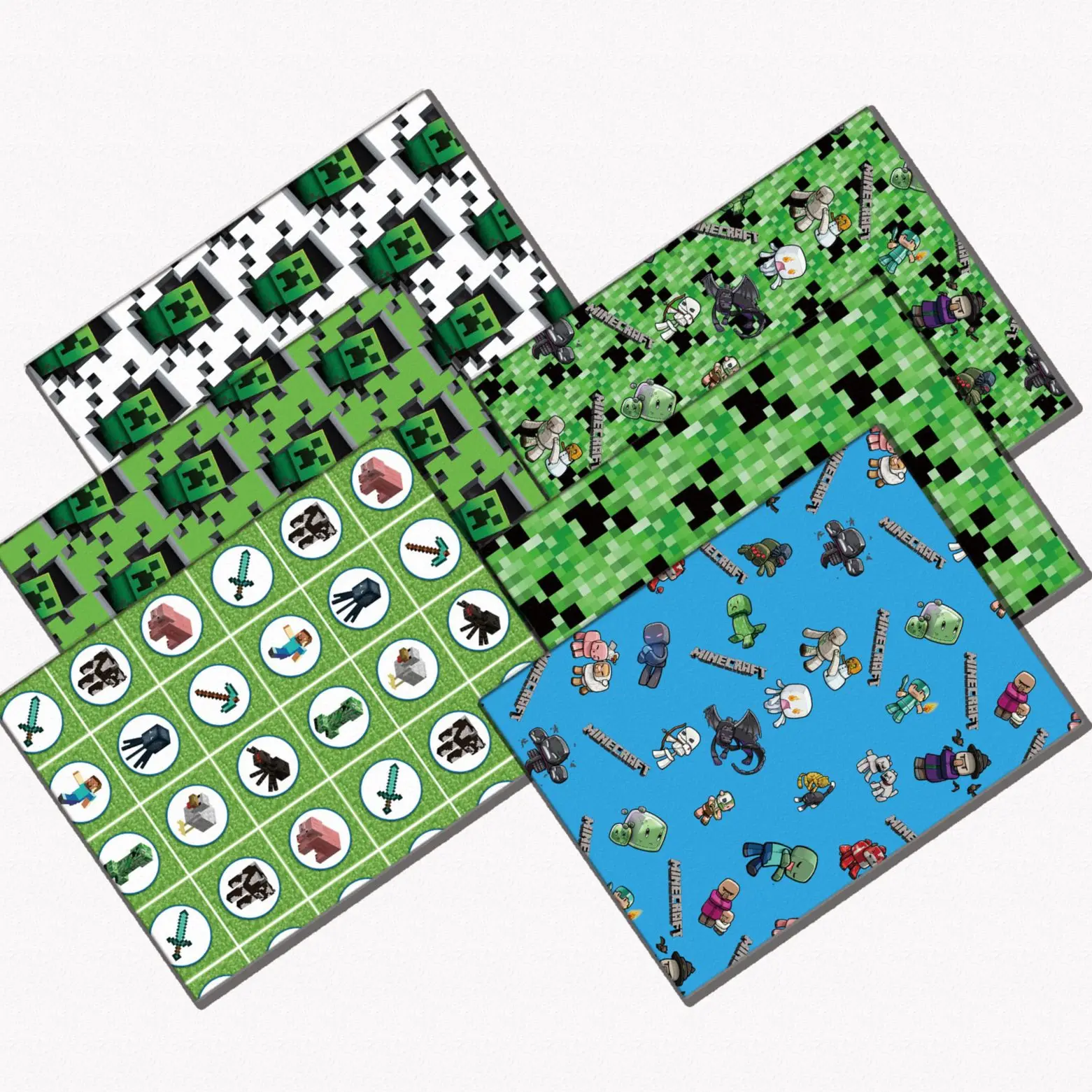 

DIY 140 cm cartoon patroon polyester katoen patchwork afdrukken kinderen huishoudtextiel naaien pop jurk gordijnen