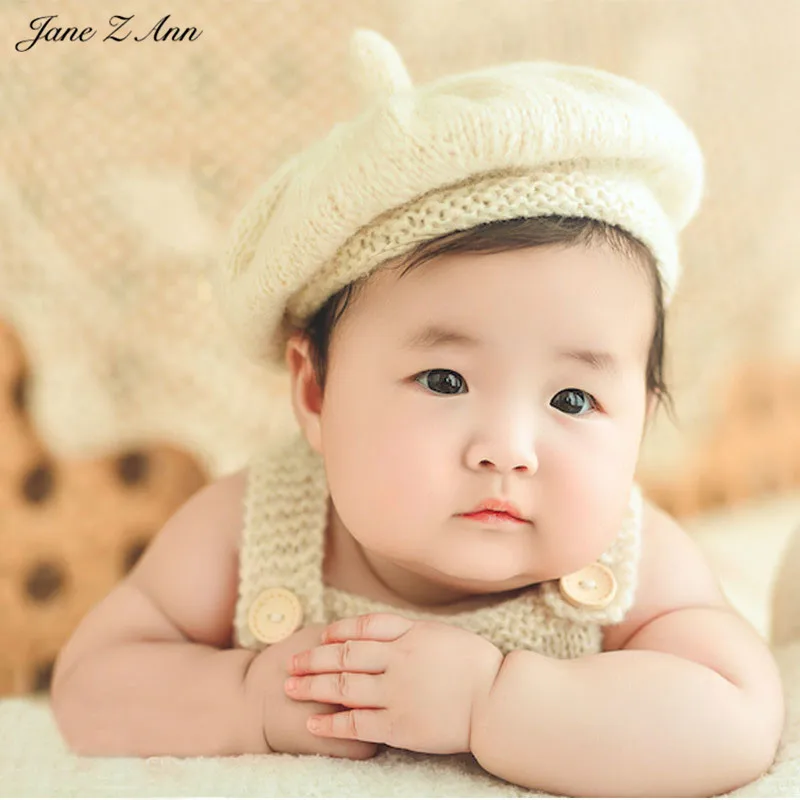 Jane Z Ann Baby 100 дней реквизит для фотосессии береты шапка + штаны костюмы студийной