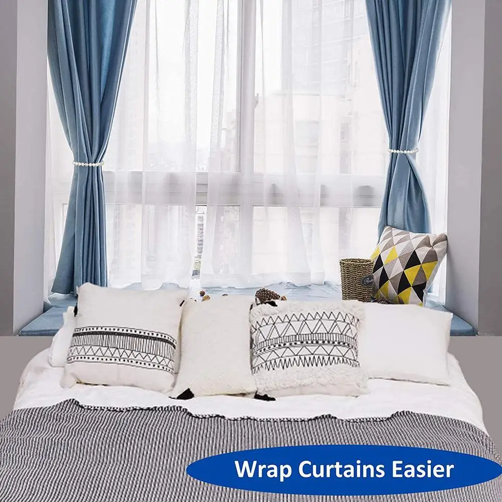 

1PC Pearl Curtain Simple Tie Rope Accessory Rods Accessoires Hold Backs Hook Clips Home Buckle Holder Backs Decoration Y3B7