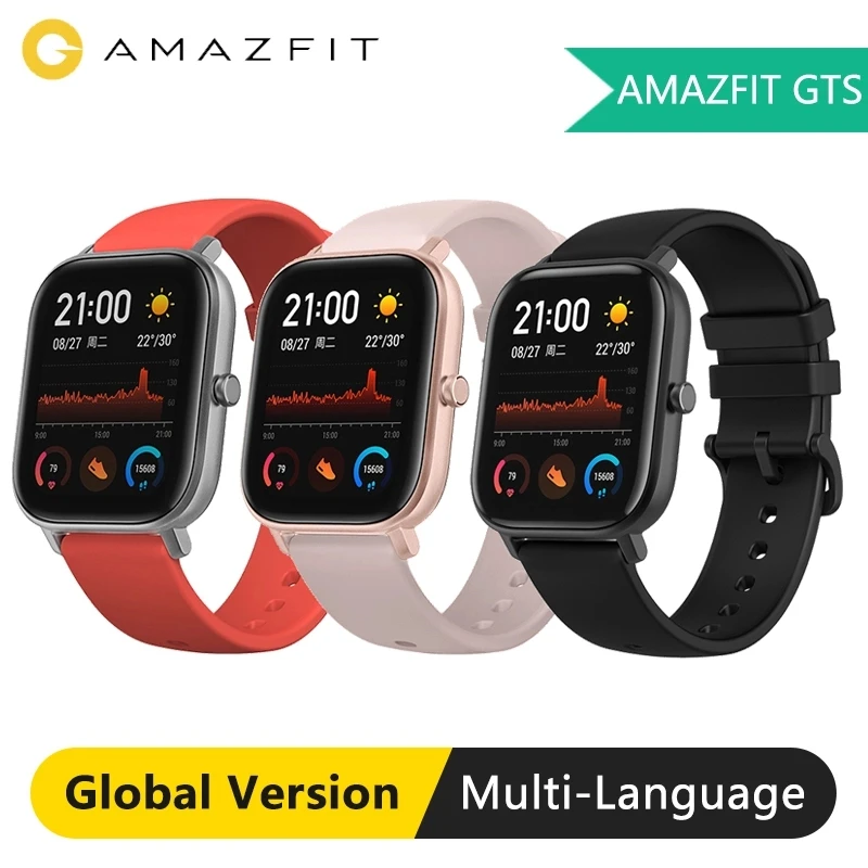 Смарт-часы Amazfit GTS GPS AMOLED 12 дюймов | Электроника