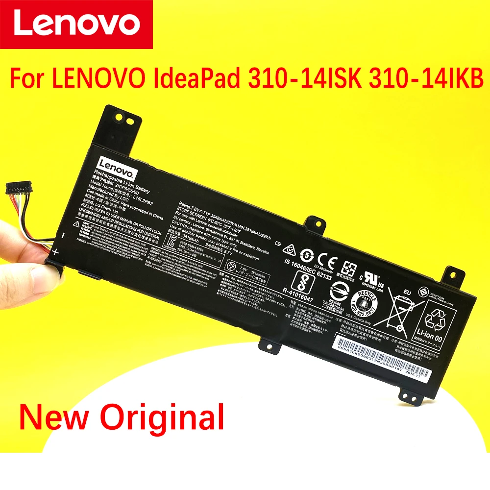 Bateria Original para Lenovo Ideapad 31014isk 310-14ikb Ll15m2pb2 L15c2pb2 Baterias p/ laptop