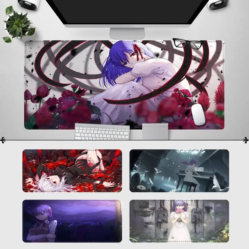 

Soft Sakura Matou Gaming Mouse Pad Gaming MousePad Large Big Mouse Mat Desktop Mat Computer Mouse pad For Overwatch